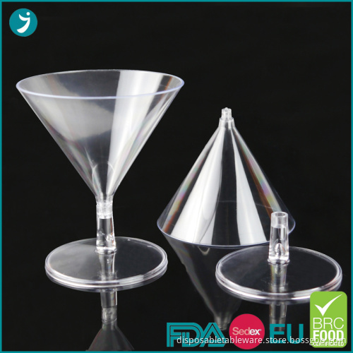 Disposable Plastic Dessert Cocktail Glasses 2oz Mini